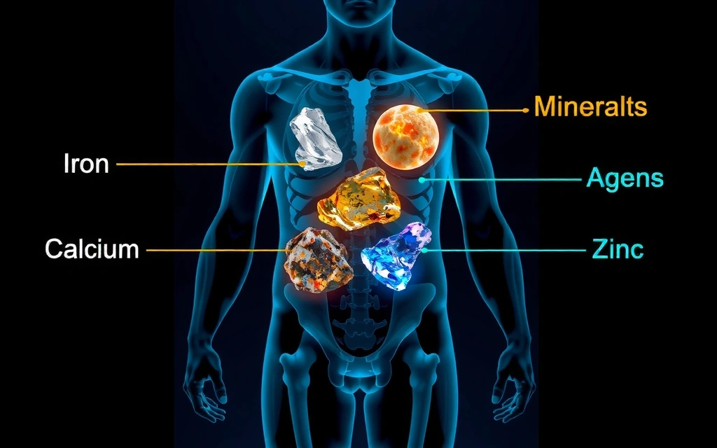 Image représentant l'importance des minéraux pour le corps