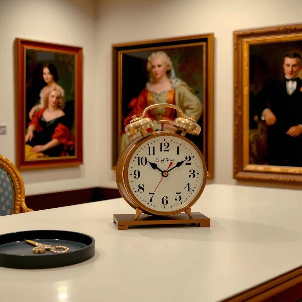 Image d'une horloge indiquant les heures d'ouverture de Louvrevitacv